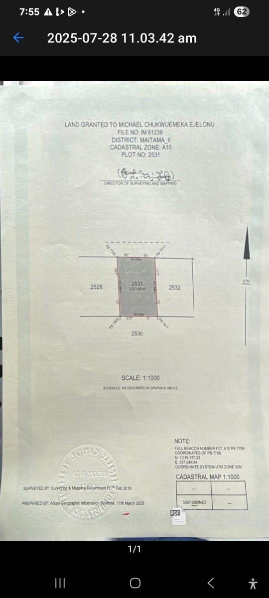 MAITAMA 2 - 1221sqm for sale